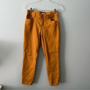 Mustard Yellow Skinny Ankle Pants Sz 6
